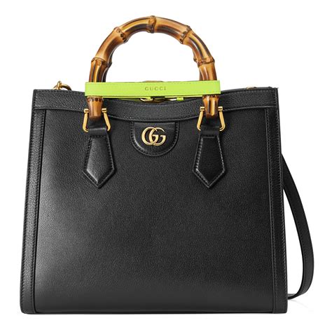 gucci diana small tote bag black|gucci diana bamboo bag.